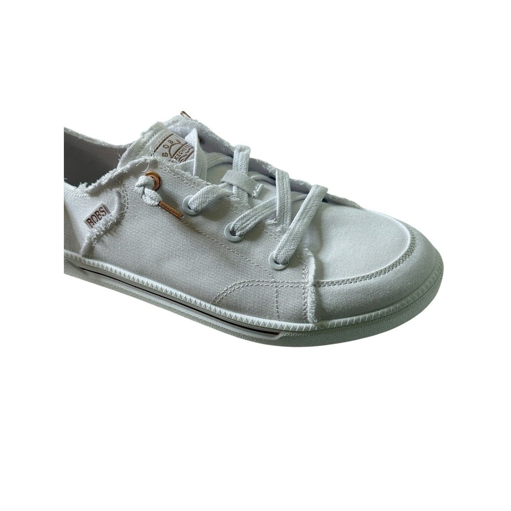 Skechers Bobs Womens Cute 2.0 White Canvas Low Sneakers Shoes Sz 9.5 - Picture 10 of 10
